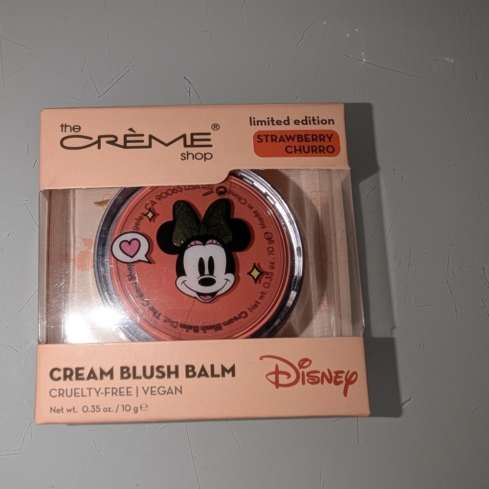 ~The Crème Shop | Disney: Cream Blush Balm in "Strawberry Churro".